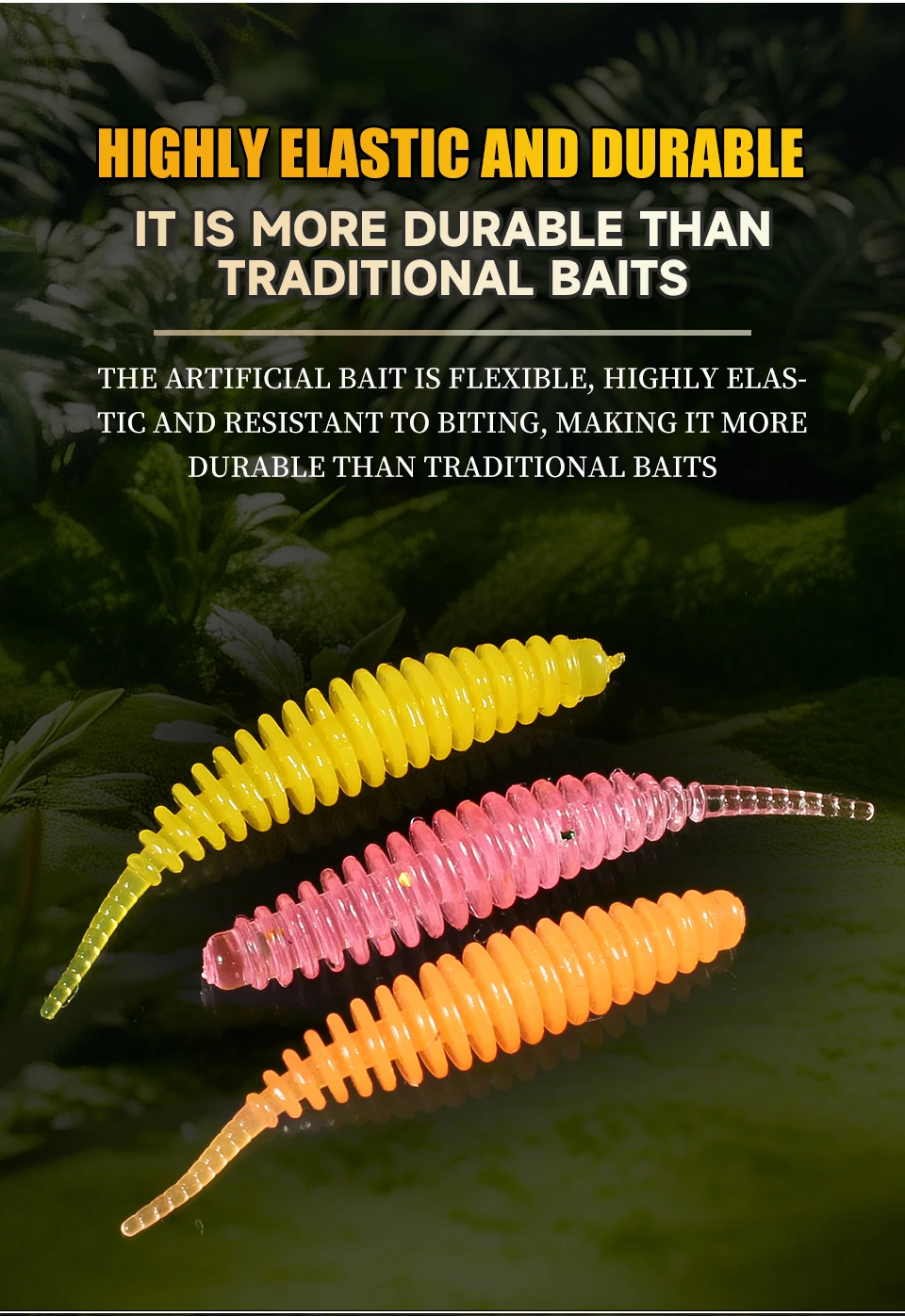 Supercontinent worm bait soft bait Tanta 25mm/100pcs fishing lures Pesca carp fishing bass lure Isca artificial