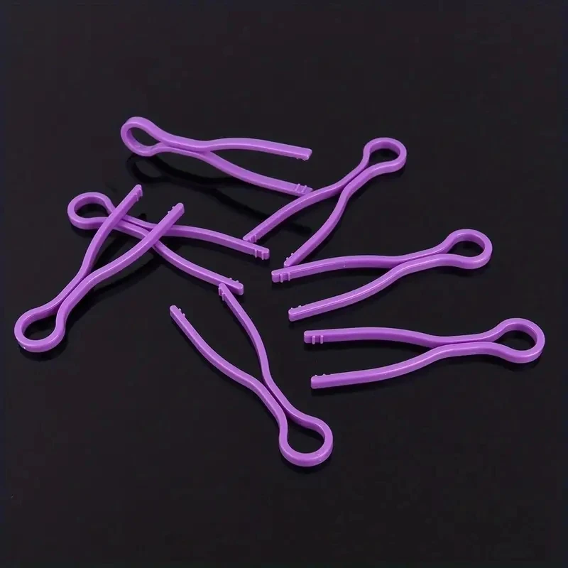 10/30/50pcs Mixed Color Plastic Bobbin Clips Clamp Thread Spools Clips Sewing Accessories