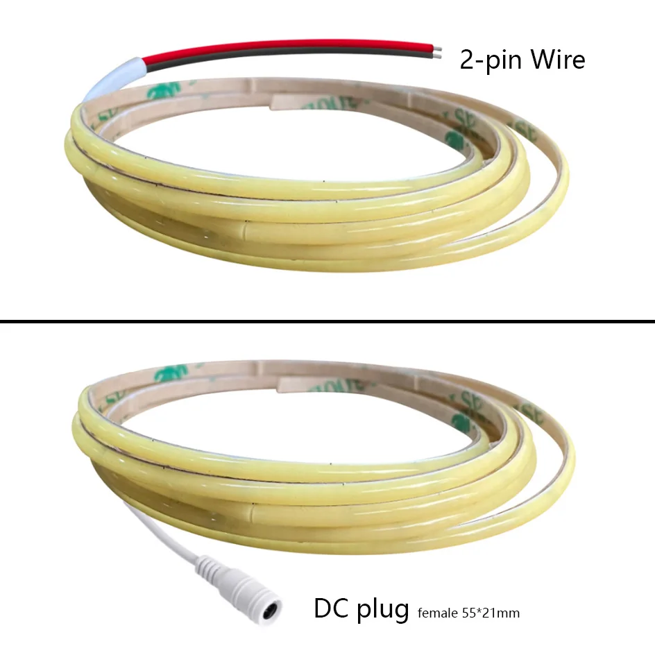 3mm Ultra Thin DC 12V Colorful COB LED Strip Lights for Home Decor DIY Blue/Pink/Red/Purple High Density LED Tape Colour