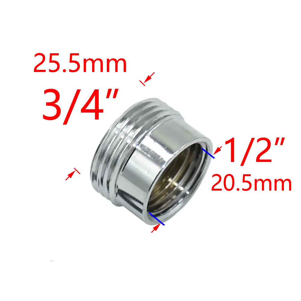 Brass 1/2" To 3/4 3/8 1 Inch Thread Connector Reducing Repair Joint For Faucet Bathroom Shower Coupler Copper Bubbler Adapter