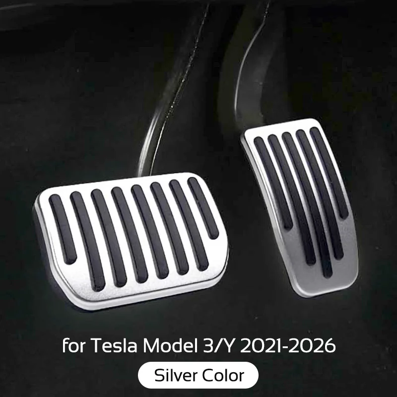 for Tesla Model 3 Y 2021-2025 Highland Juniper 2pcs Aluminum Alloy Brake Accelerator Foot Pedals Cover Car Accessories