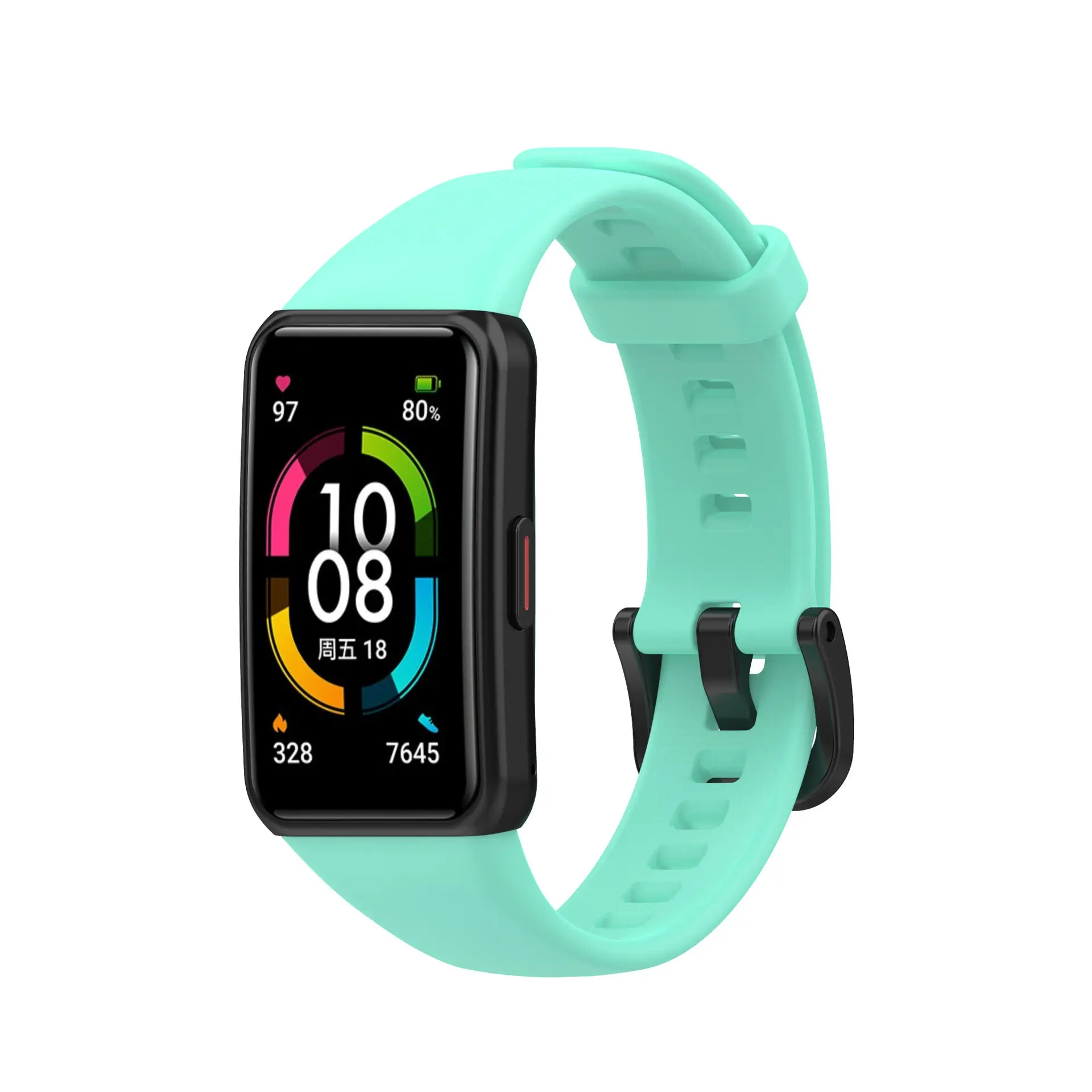 Soft Silicone Sport Band Strap for Huawei Band 6 Smart Wristband Bracelet Replacement Strap for Huawei Watchband 6 Honor Band 6