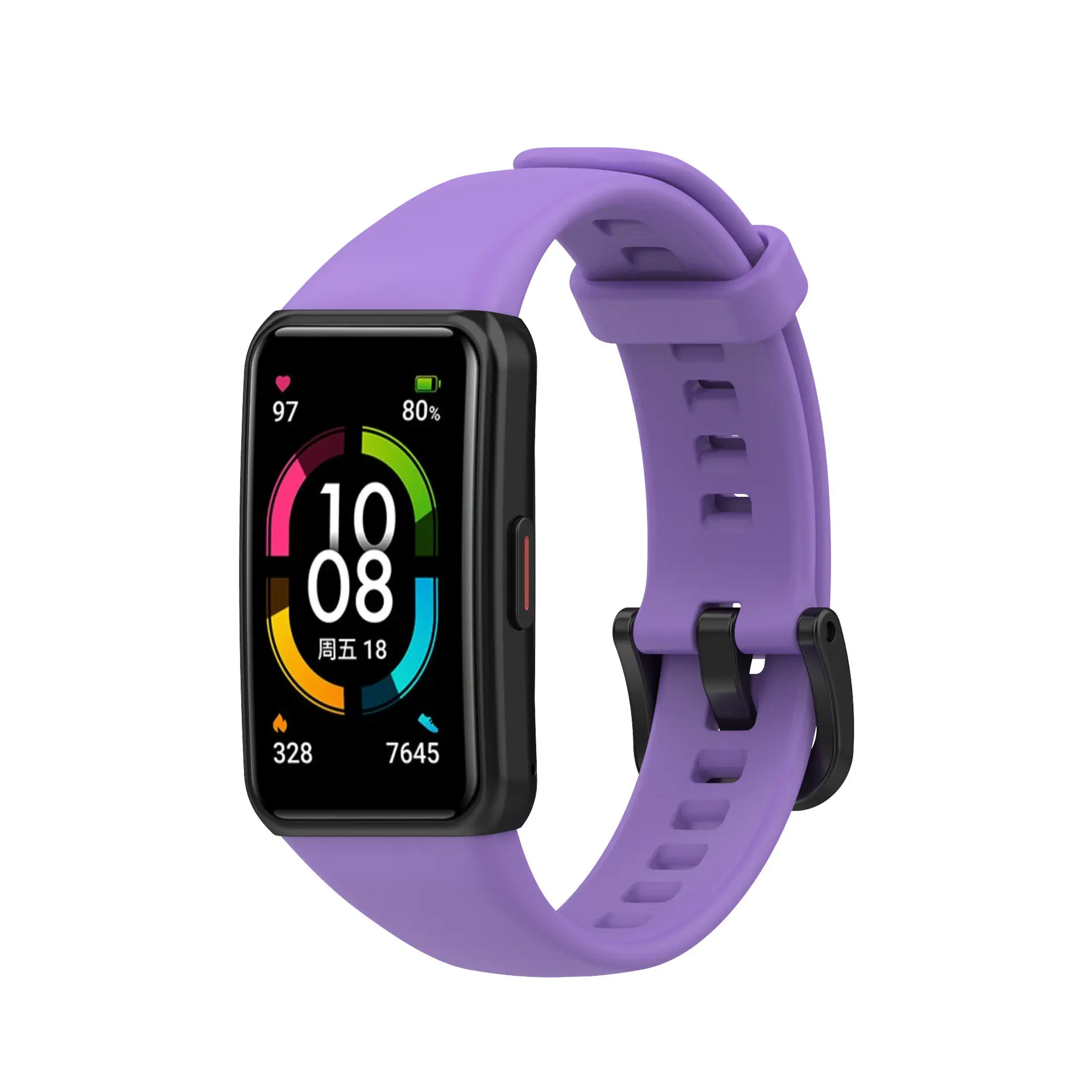 Soft Silicone Sport Band Strap for Huawei Band 6 Smart Wristband Bracelet Replacement Strap for Huawei Watchband 6 Honor Band 6