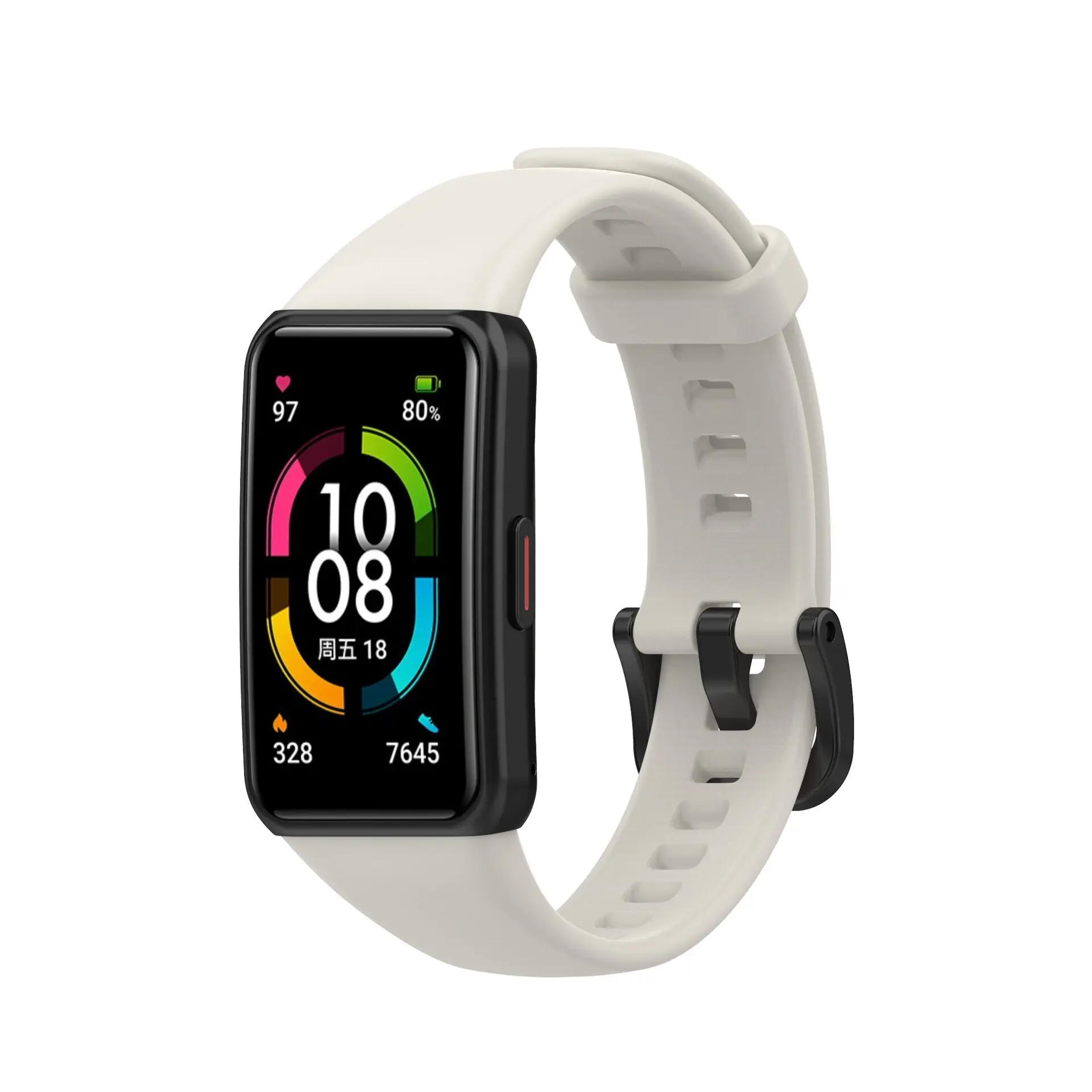 Soft Silicone Sport Band Strap for Huawei Band 6 Smart Wristband Bracelet Replacement Strap for Huawei Watchband 6 Honor Band 6