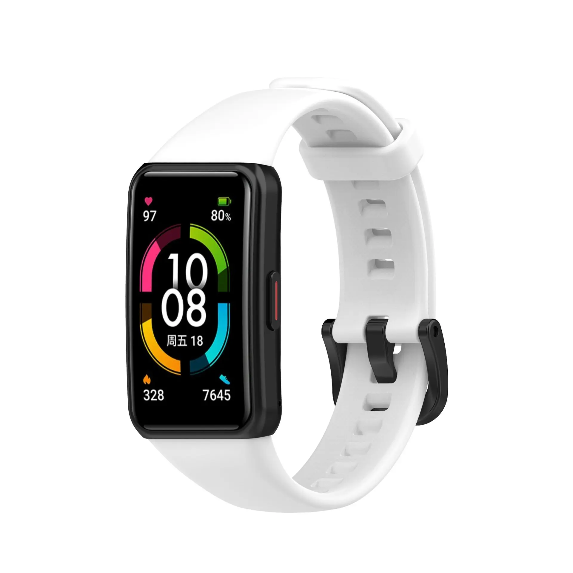 Soft Silicone Sport Band Strap for Huawei Band 6 Smart Wristband Bracelet Replacement Strap for Huawei Watchband 6 Honor Band 6