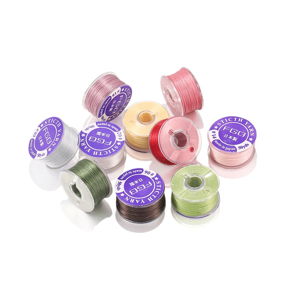 50 Yards Miyuki Beading Thread Japan 100% Nylon 330 DTEX 0.225mm Elastic Cord Beading Thread Handmade Jewelry Finding