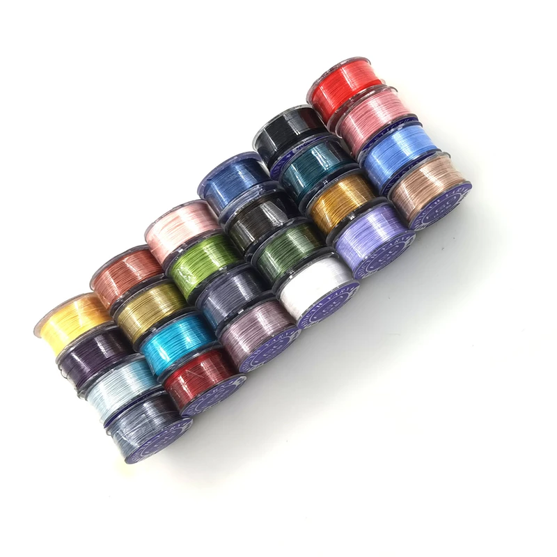 50 Yards Miyuki Beading Thread Japan 100% Nylon 330 DTEX 0.225mm Elastic Cord Beading Thread Handmade Jewelry Finding