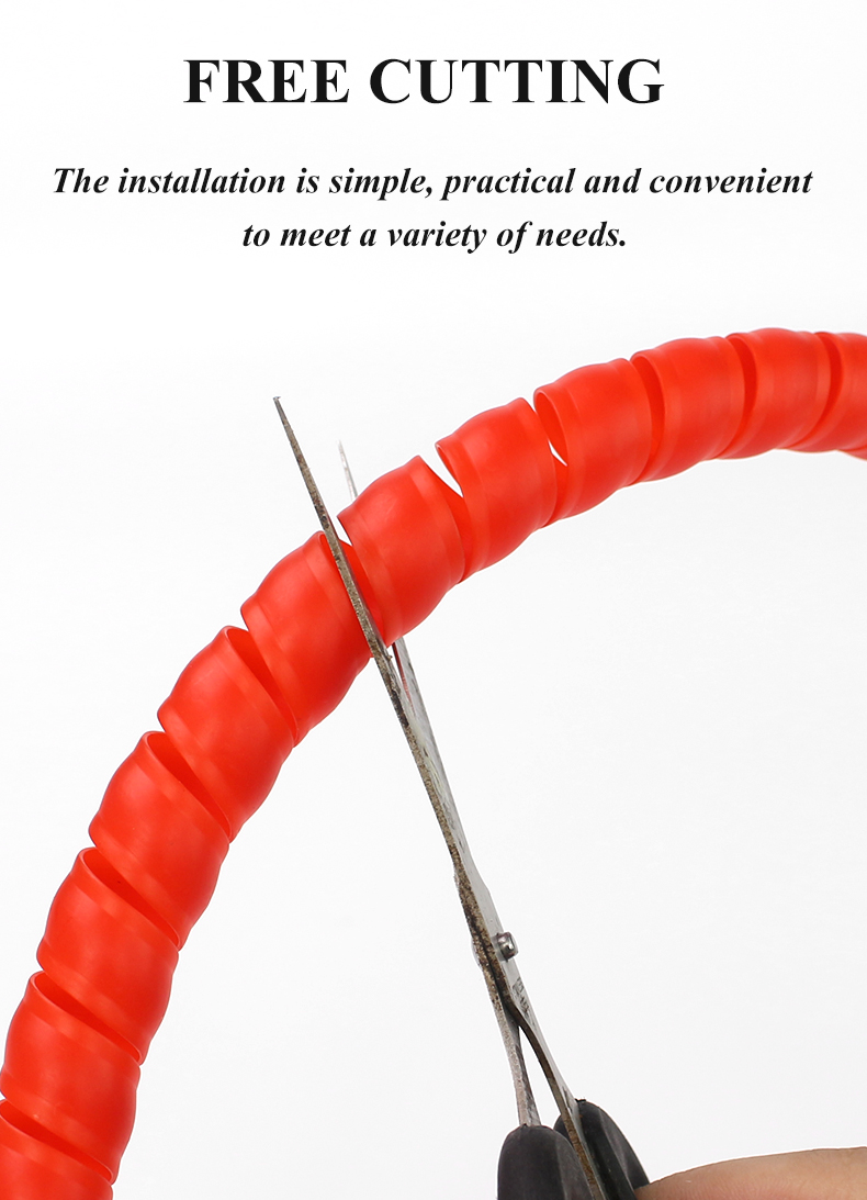1/5M Winding Tube 8/10/14/16/20/25mm Wire Organizer Cable Protection Sleeve Tube Protection Sleeve Spiral Wrap Winding Protector