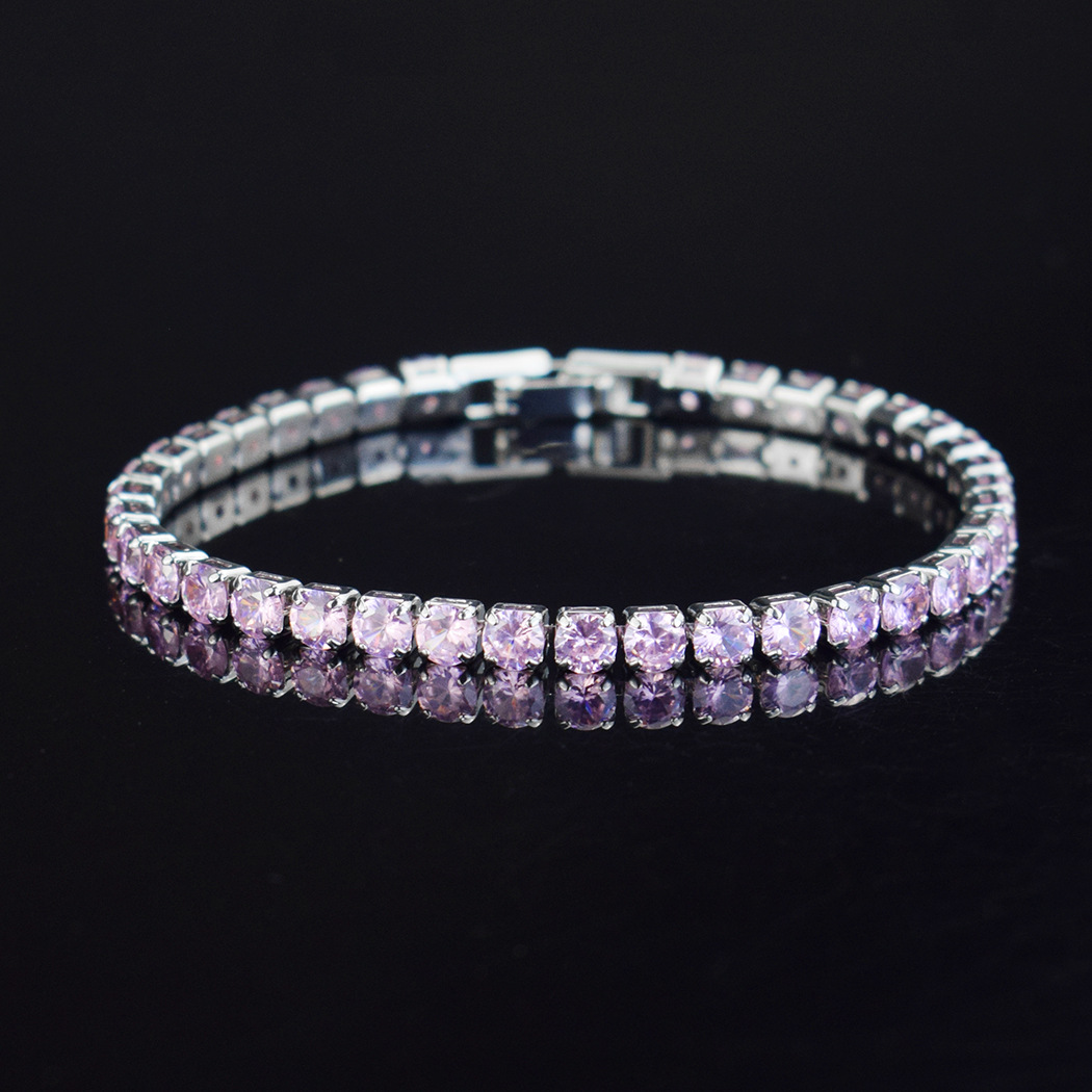4mm Micro-inlaid Zircon Tennis Bracelet for Women 2025 New  Men Bracelet Homme Jewelry Accessories Wholesale