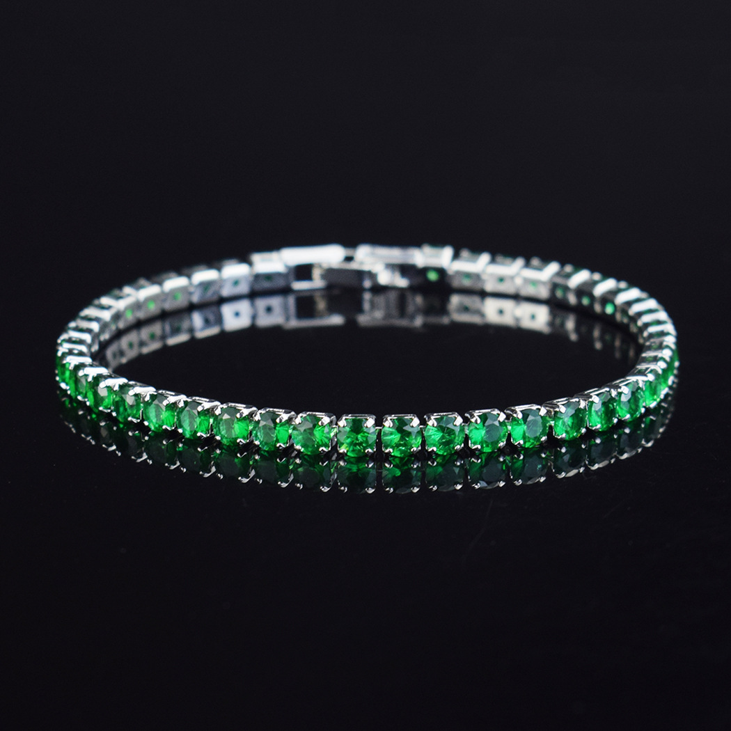 4mm Micro-inlaid Zircon Tennis Bracelet for Women 2025 New  Men Bracelet Homme Jewelry Accessories Wholesale