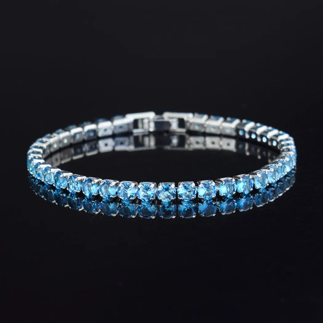 4mm Micro-inlaid Zircon Tennis Bracelet for Women 2025 New  Men Bracelet Homme Jewelry Accessories Wholesale