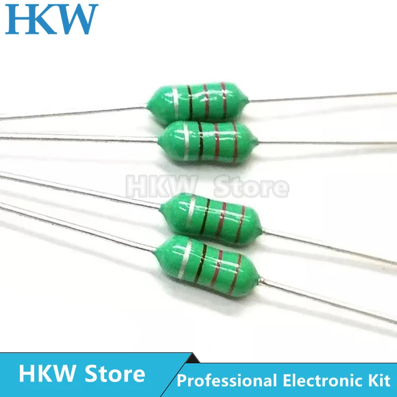 50pcs 0307 1/4W 0410 1/2W 0510 1W Color Ring Inductors DIP Inductance 1UH ~ 10MH 22 33 47 100 470 UH 1MH 2.2 3.3 4.7 5.6 6.8 MH