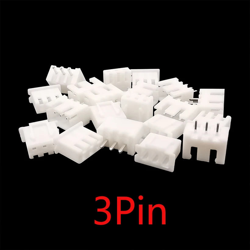 100Pcs JST XH2.54 2/3/4/5 Pin Terminals Plastic Shell Male Plug + Female Socket Wire Connector XH 2.54 2P 3P 4P 5P