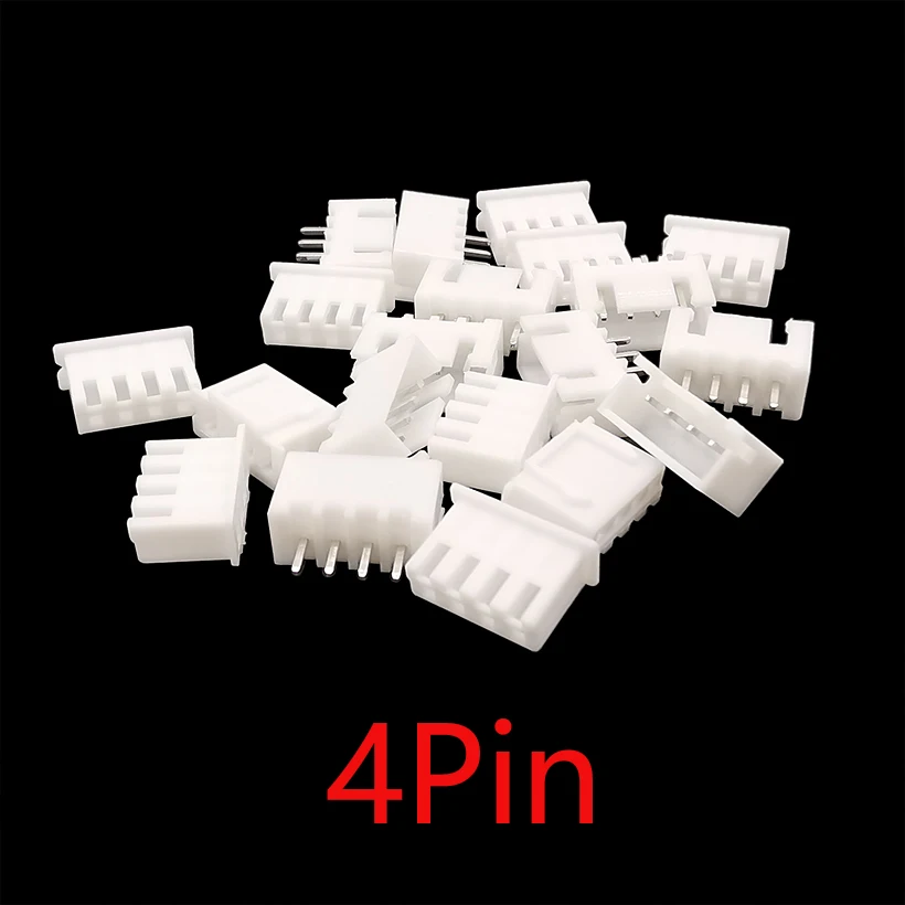 100Pcs JST XH2.54 2/3/4/5 Pin Terminals Plastic Shell Male Plug + Female Socket Wire Connector XH 2.54 2P 3P 4P 5P