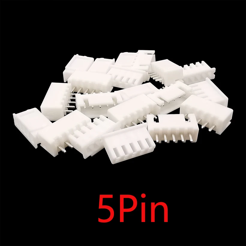 100Pcs JST XH2.54 2/3/4/5 Pin Terminals Plastic Shell Male Plug + Female Socket Wire Connector XH 2.54 2P 3P 4P 5P