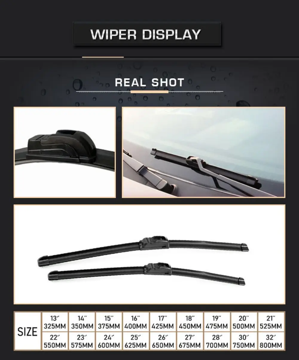 For KIA Sportage SL 2010-2015 2011 2012 2013 2014 Wiper Front & Rear Wiper Blades Windshield Windscreen Window Brushes 24"18"12"