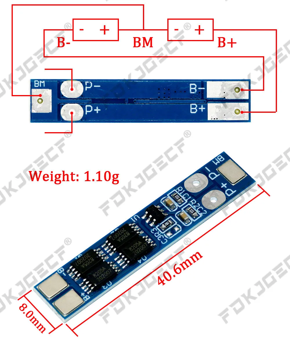 2S 3A 4A 5A 8A 10A 13A 20A 7.4V 8.4V Li-ion 18650 Lithium battery protection board / BMS board Standard / Balance