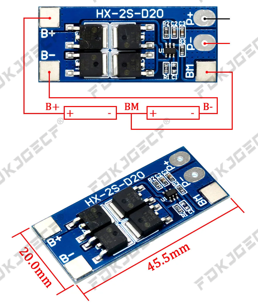 2S 3A 4A 5A 8A 10A 13A 20A 7.4V 8.4V Li-ion 18650 Lithium battery protection board / BMS board Standard / Balance