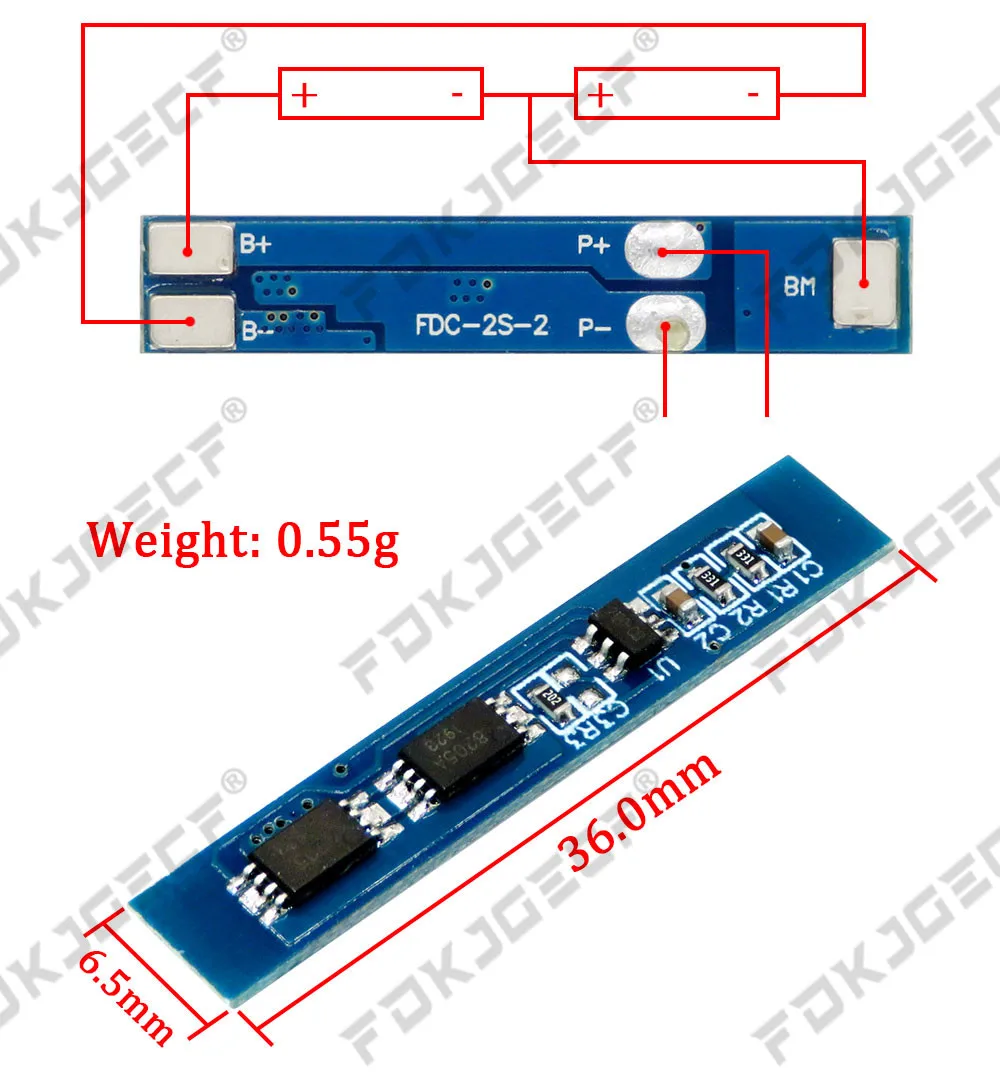2S 3A 4A 5A 8A 10A 13A 20A 7.4V 8.4V Li-ion 18650 Lithium battery protection board / BMS board Standard / Balance