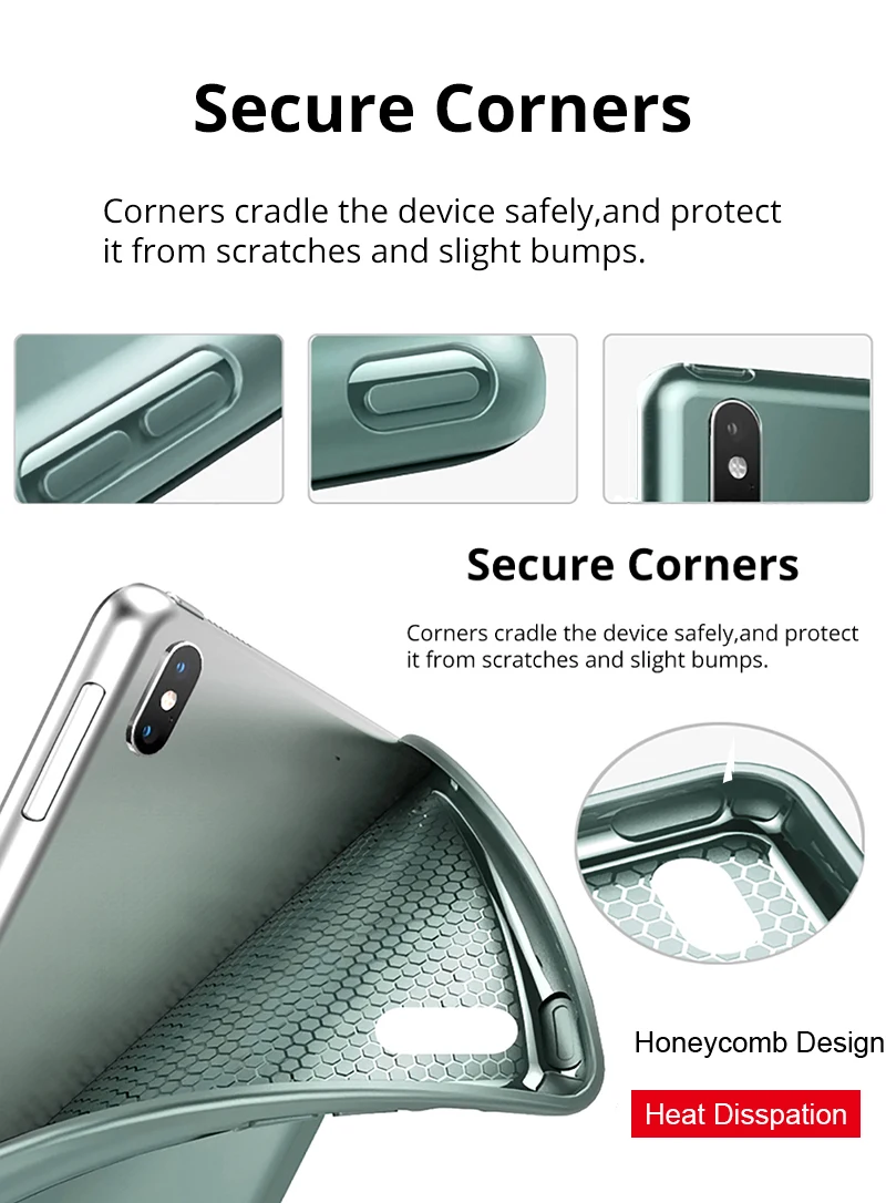 Magnet Silicone Case for Huawei Mediapad M6 10.8 SCM-AL09/W09 Cover Stand Shockproof Protective Cases Matepad pro 10.8 10.4 8.4