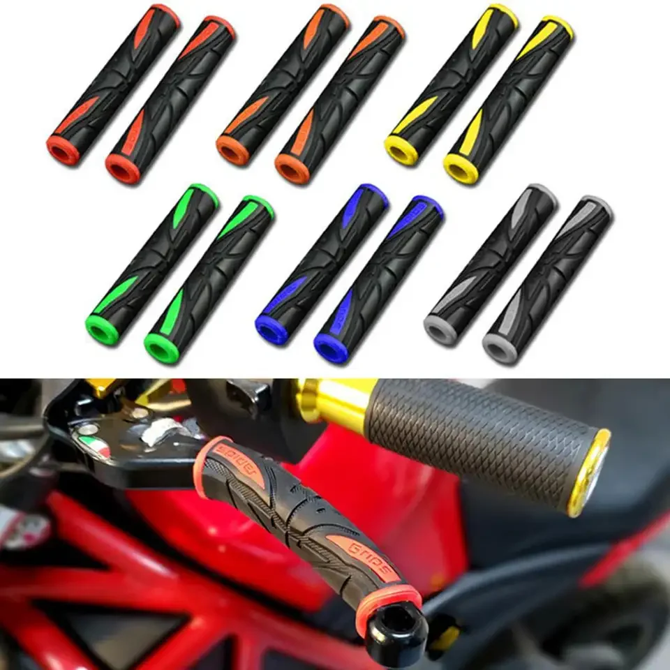 Brake Handle Silicone Sleeve Motorcycle Bicycle Protector Rubber Soft Anti-Slip Cover Protective Handle Bar Cover Accessories