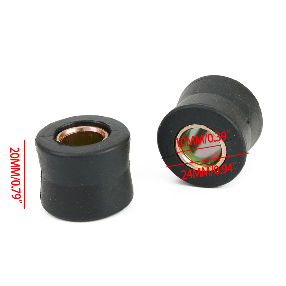 6pcs Universal Motorbike 10mm Rear Shock Absorber Cushion Rubber Ring Bushing Spare Part Fit For Dual Sport Off-Road Street