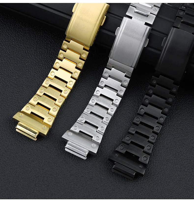 DW5600 metal case+strap for Casio G-SHOCK DW-5600 GW-M5610 GW-B5600 personalized modification DIY set watch parts accessories