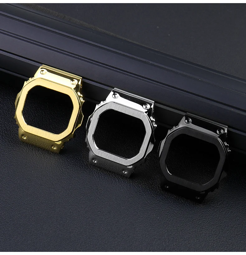 DW5600 metal case+strap for Casio G-SHOCK DW-5600 GW-M5610 GW-B5600 personalized modification DIY set watch parts accessories