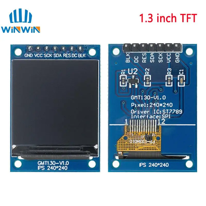 TFT Display 0.96/1.3/1.44/1.77/1.8/2.4/2.8 inch IPS 7P SPI HD 65K TFT Full Color LCD Module ST7735 Drive IC 80*160 For Arduino