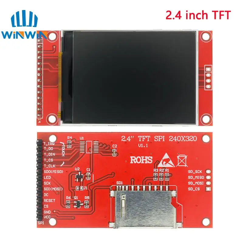 TFT Display 0.96/1.3/1.44/1.77/1.8/2.4/2.8 inch IPS 7P SPI HD 65K TFT Full Color LCD Module ST7735 Drive IC 80*160 For Arduino