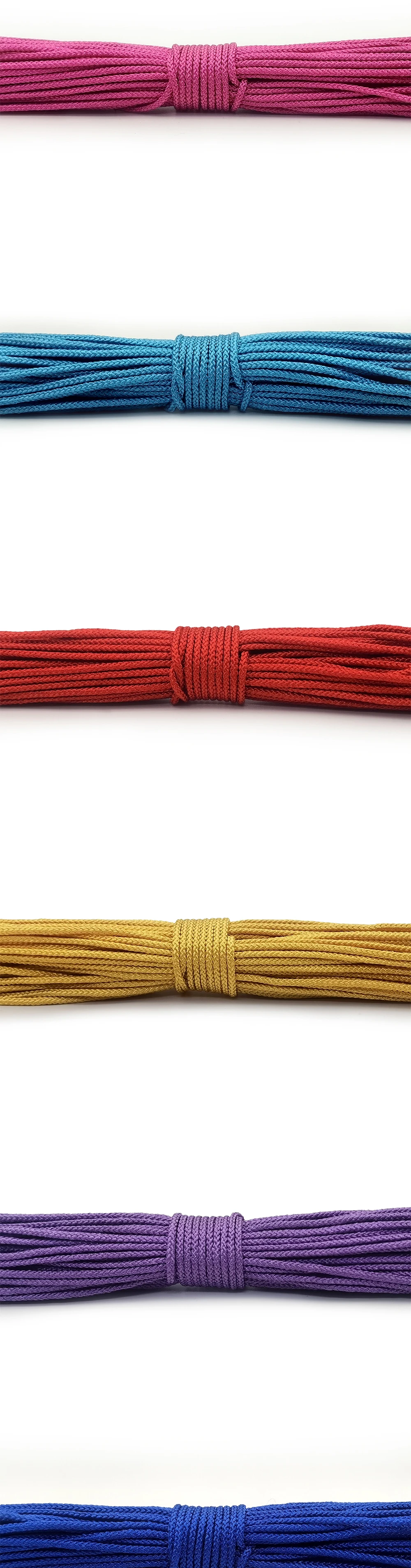 Diameter 1.5mm Paracord Camping Clothesline Tactical Bracelet Accessory Bracelet Necklace Rope for Jewelry Beading Bracelet