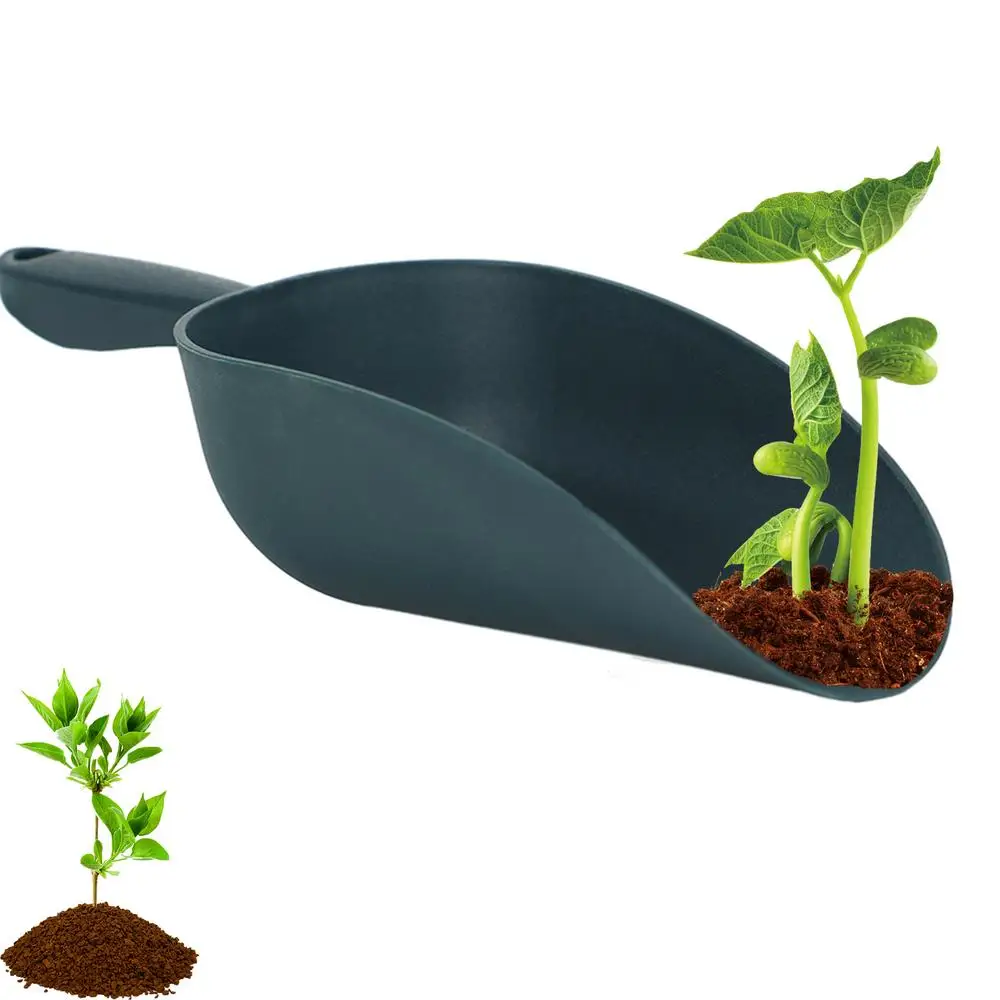 Soil Scoops Large Capacity Garden Shovel With Ergonomic Handle Gardening Hand Tools For Beach Play Pot Planting Soil Digging