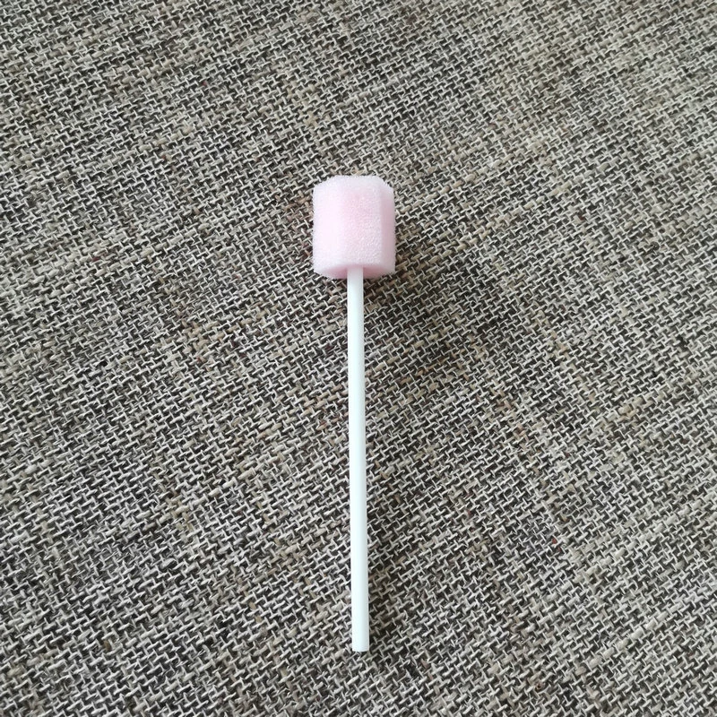 100Pcs Disposable Oral Care Sponge Swab Tooth Cleaning Mouth Swabs With Stick Sponge Head Cleaning Cleaner Swab