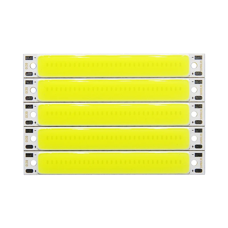 DC 3.7V LED COB Strip 3W Warm White/Cold White COB LED Light Source High Brightness LED Light For DIY Bicycle Work Lamp 60 x 8mm
