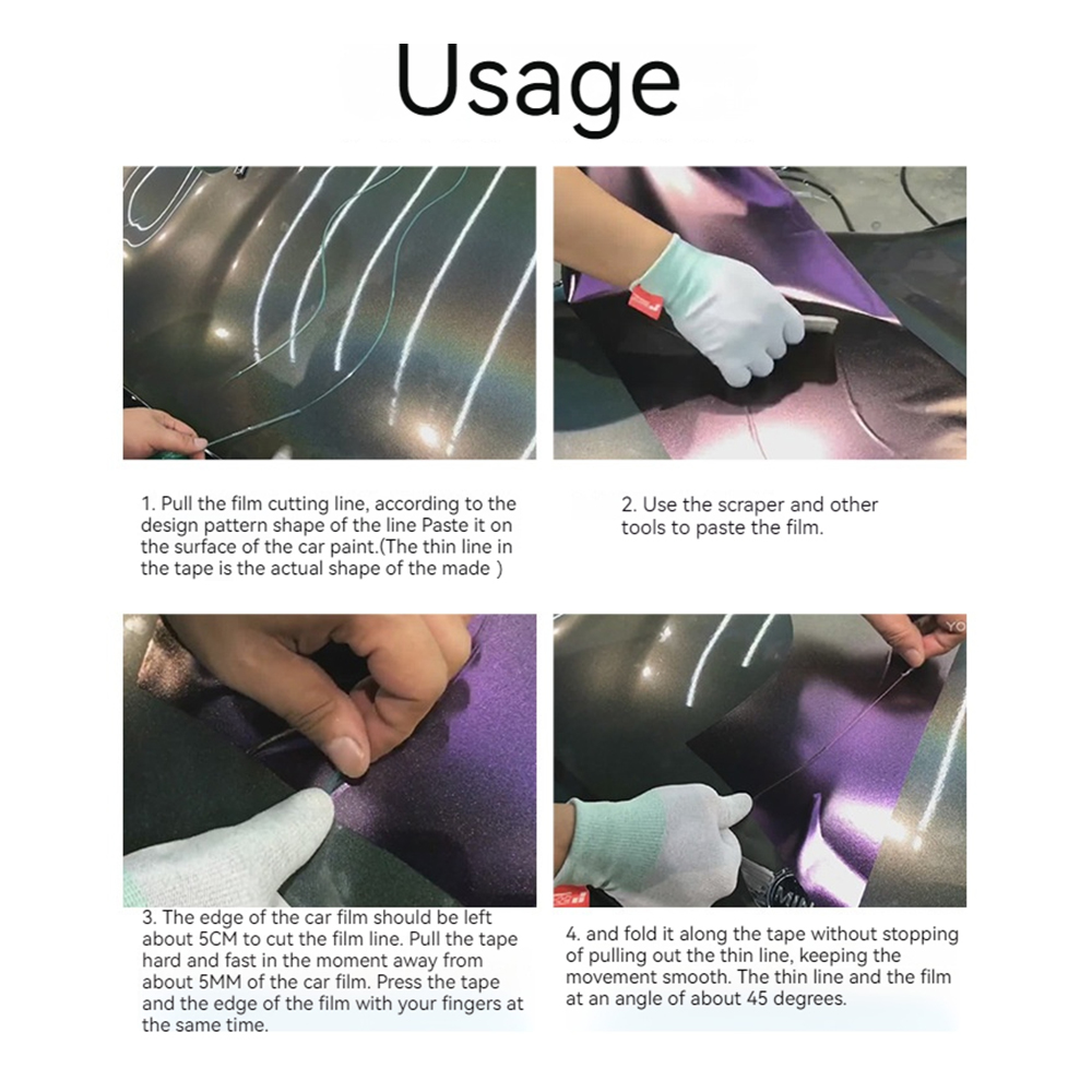 5/10/50M Car Wrap Knifeless Tape Safety Finish Line Knifeless Tape Cutting Film Line Vinyl Wrapping Film Cutting Line Tools