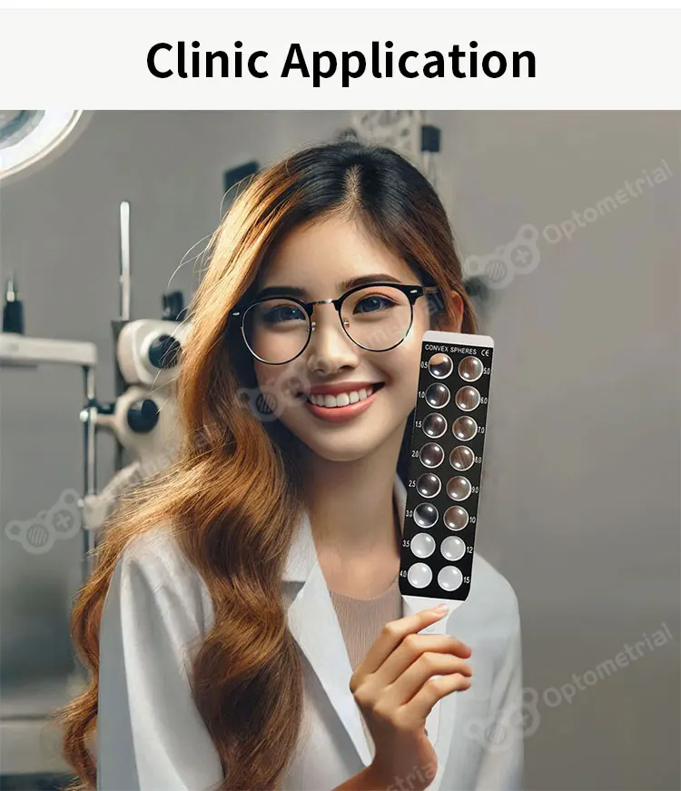 Optometric Retinoscopy Rack Set Max 15.00DS Pad2 32 Diopters Optical Lens Set Optometry Retinoscopy Bars Aluminium Case