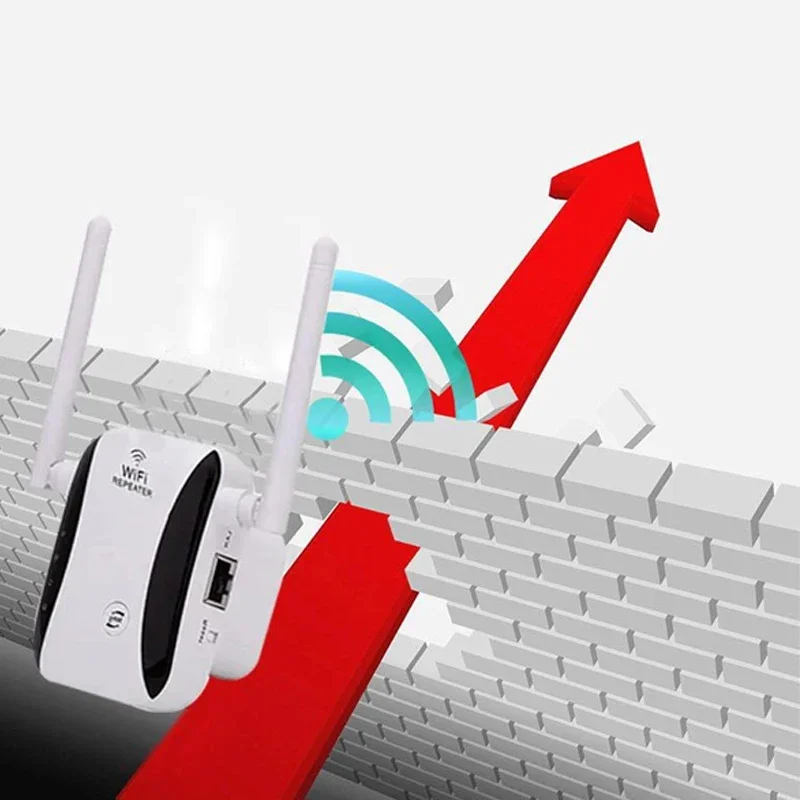 500m 4G 5G Wireless Wifi Repeater 300Mbps Network Wifi Router Extender Signal Amplifier 2 Antenna Booster Access Points