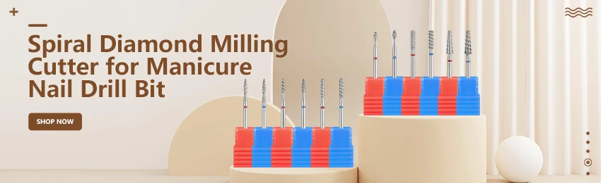 Nail Drill Bits Electric Manicure Milling Cutter Drill Bit for Nails Diamond Cuticle Cutter Flame Bit Nail Drill Clean Bits Burr