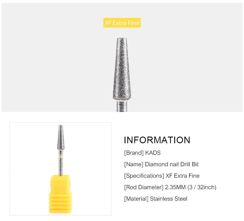 Nail Drill Bits Electric Manicure Milling Cutter Drill Bit for Nails Diamond Cuticle Cutter Flame Bit Nail Drill Clean Bits Burr