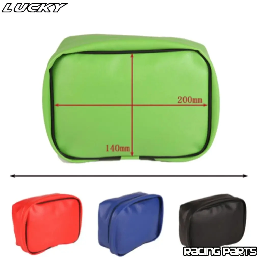 Off Road Motorcycle Rear Tool Bag Tail Kit Storage PU Leather Waterproof Durable For Honda CRF150 CRF250/450 XR250R XR350R XR600