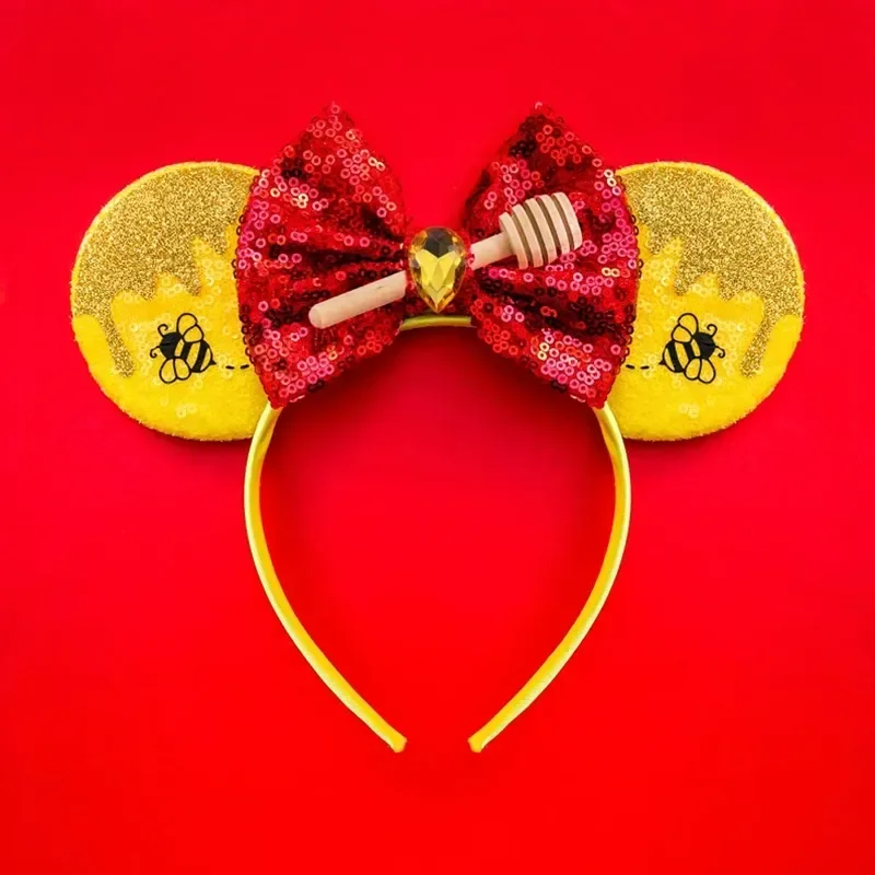 Mickey Mouse Hairbands The Lion King Mufasa Simba Ears Headbands for Girls Kid Disney Pumbaa Headwear Women Bow Hair Accessories