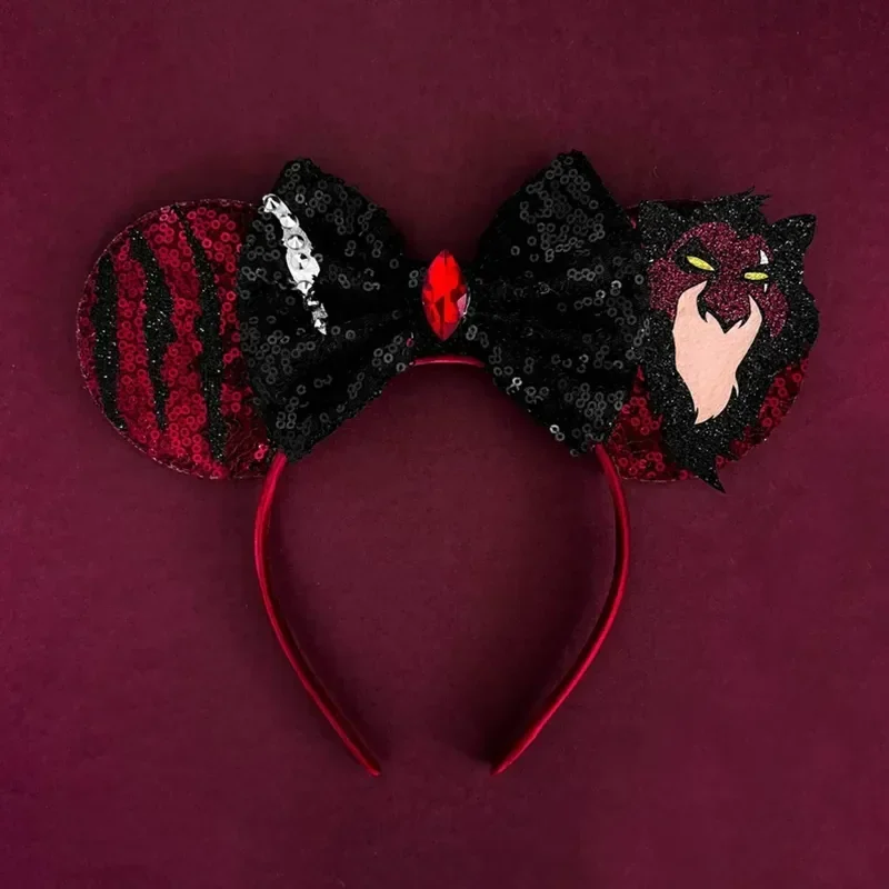 Mickey Mouse Hairbands The Lion King Mufasa Simba Ears Headbands for Girls Kid Disney Pumbaa Headwear Women Bow Hair Accessories