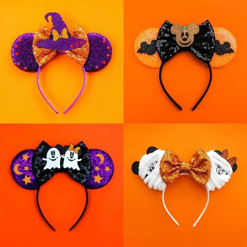 Mickey Mouse Hairbands The Lion King Mufasa Simba Ears Headbands for Girls Kid Disney Pumbaa Headwear Women Bow Hair Accessories