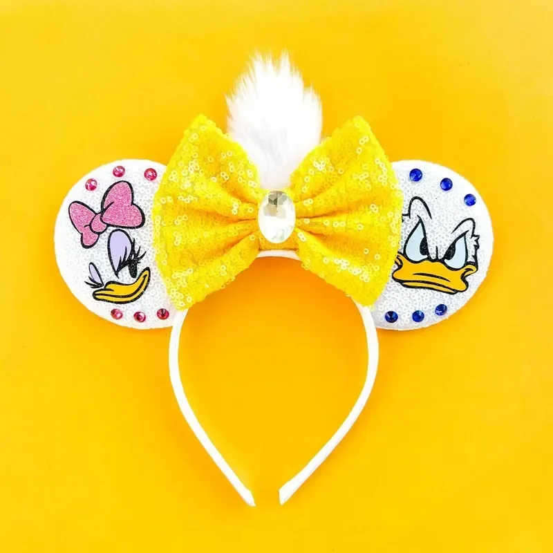 Mickey Mouse Hairbands The Lion King Mufasa Simba Ears Headbands for Girls Kid Disney Pumbaa Headwear Women Bow Hair Accessories