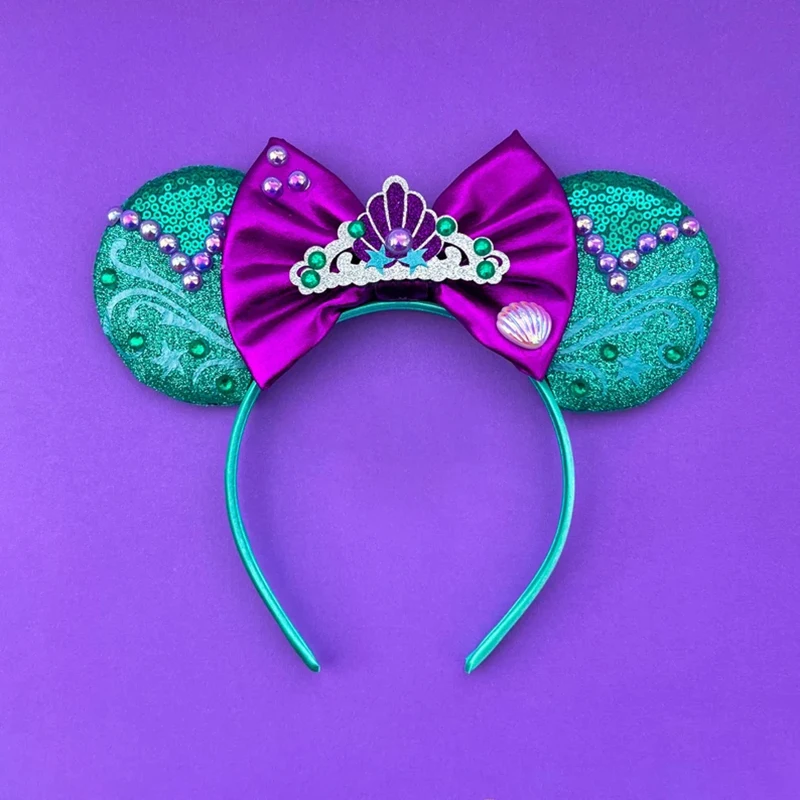Mickey Mouse Hairbands The Lion King Mufasa Simba Ears Headbands for Girls Kid Disney Pumbaa Headwear Women Bow Hair Accessories