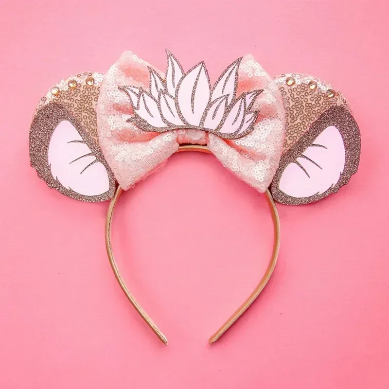 Mickey Mouse Hairbands The Lion King Mufasa Simba Ears Headbands for Girls Kid Disney Pumbaa Headwear Women Bow Hair Accessories