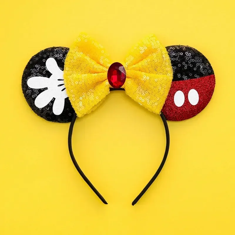 Mickey Mouse Hairbands The Lion King Mufasa Simba Ears Headbands for Girls Kid Disney Pumbaa Headwear Women Bow Hair Accessories