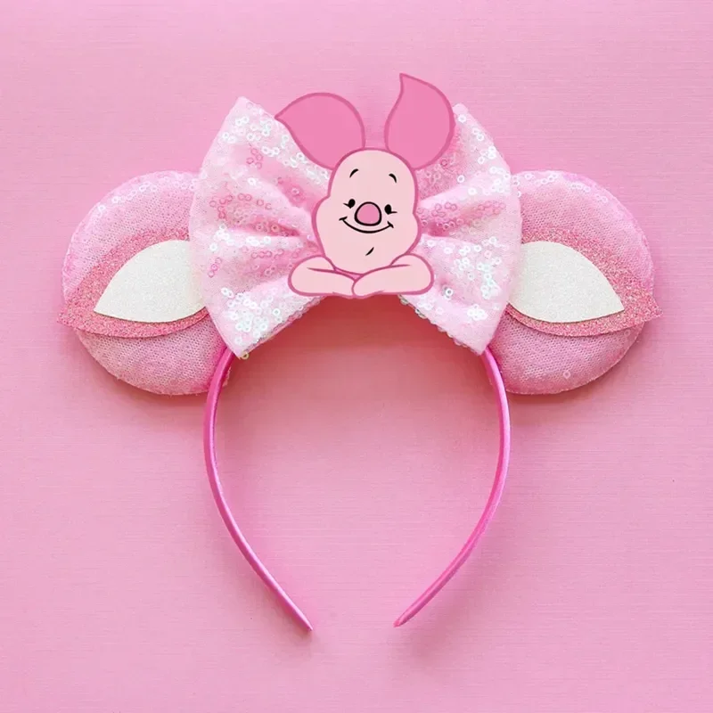 Mickey Mouse Hairbands The Lion King Mufasa Simba Ears Headbands for Girls Kid Disney Pumbaa Headwear Women Bow Hair Accessories