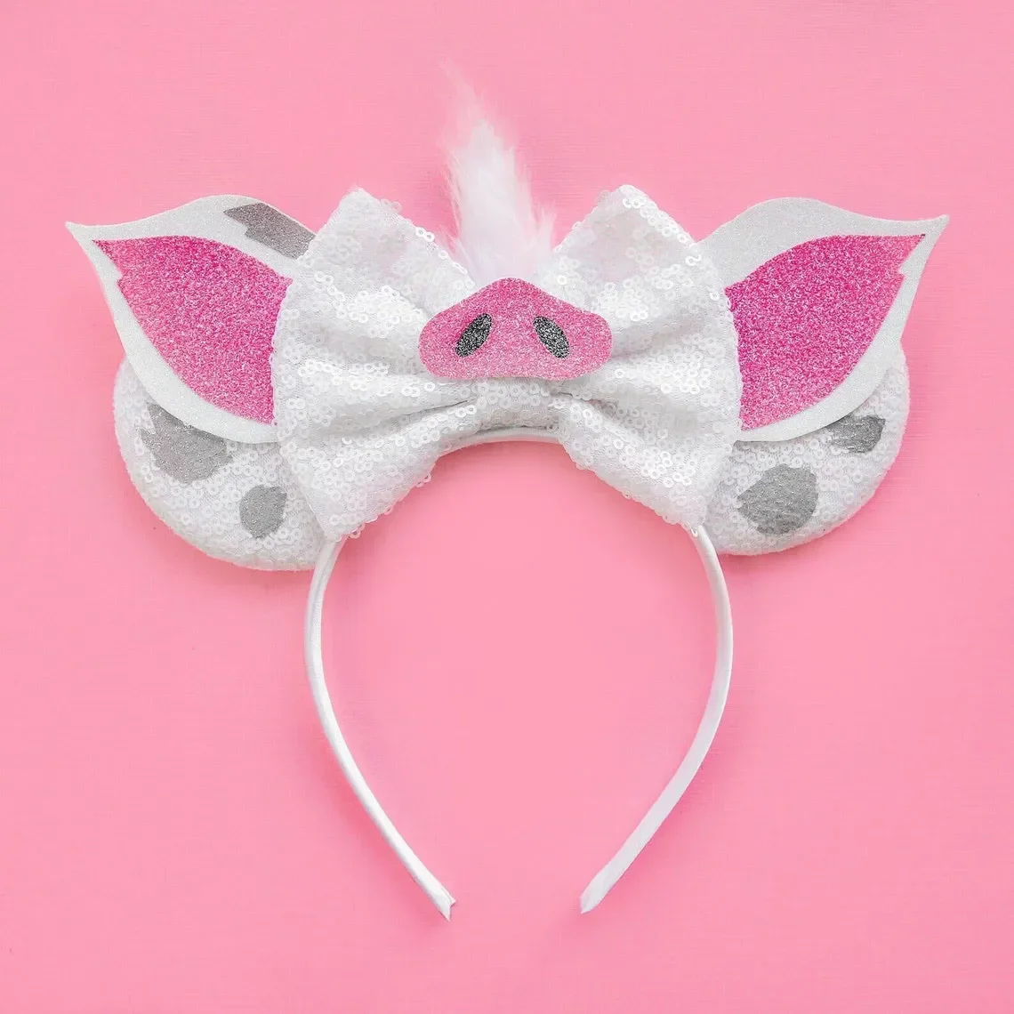Mickey Mouse Hairbands The Lion King Mufasa Simba Ears Headbands for Girls Kid Disney Pumbaa Headwear Women Bow Hair Accessories