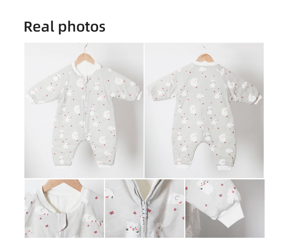 Baby Sleeping Bag Cute Girls Winter Warm Baby Sleepsack With Feet 1-4Years Kids Growth Blanket Sleepwear Children'S Sleeping Bag